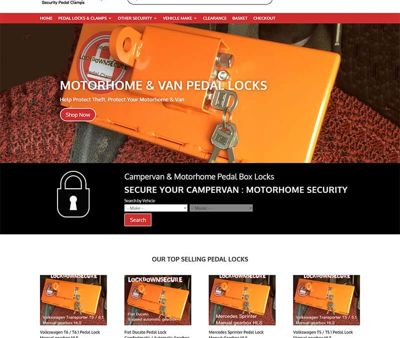Lockdownsecure Campervan Pedal Locks