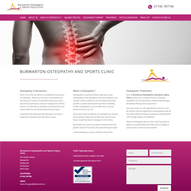 burwarton osteopath