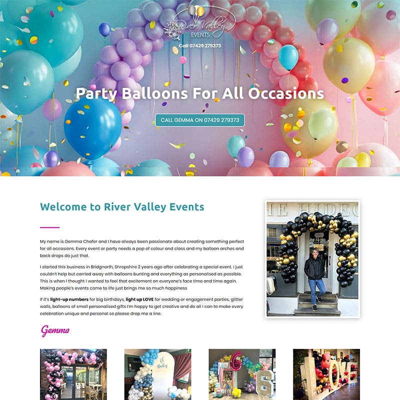 River Valley Events website