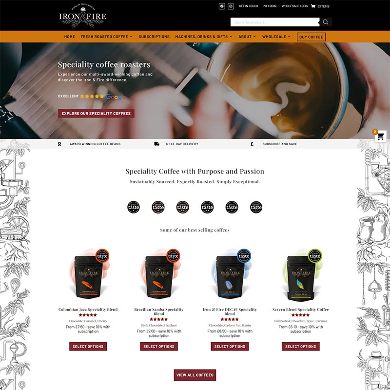 iron and fire coffee roasters